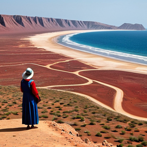 Home 12 앙골라와 케냐 관광 비교 - Angola Landscape**
"A breathtaking view of the Angolan landscape where the red desert meets the blu...